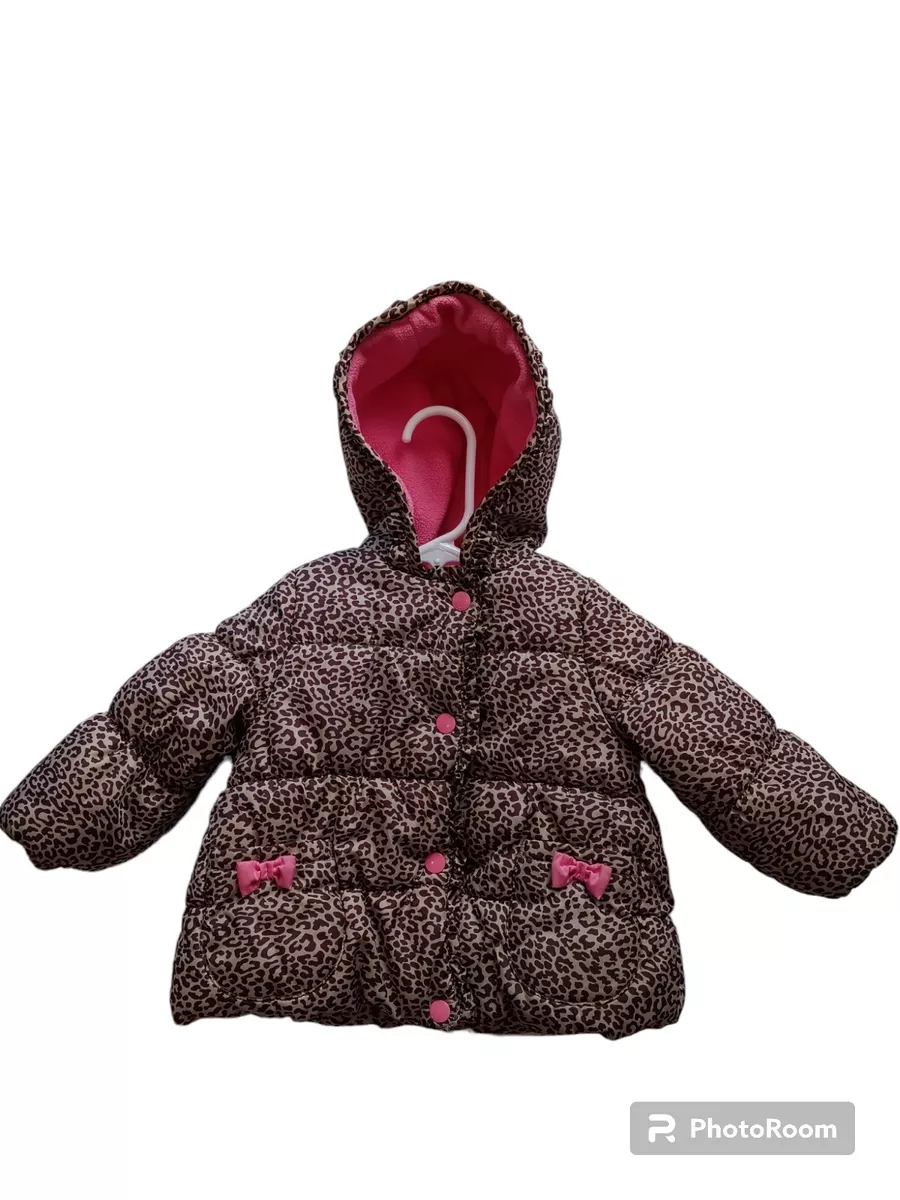 Carter s Child Of Mine Hooded Quilted Jacket Size 24mos Animal Print