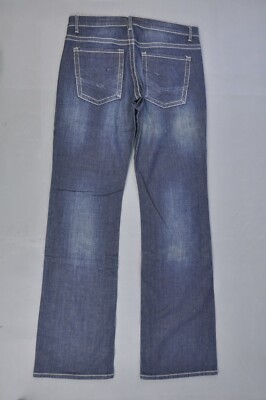 Mens DE LEON Denim Jeans STRETCH  RELAXED STRAIGHT DARK WASH 36W-36L #AP-004