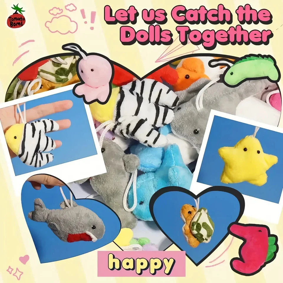 30 Mini Plush Toys Bulk Party Favors Claw Machine Prizes Classroom Rewards Gifts - Image 4 of 4