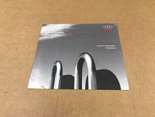 Vintage 1999 Audi TT Roadster Dealership Brochure Booklet