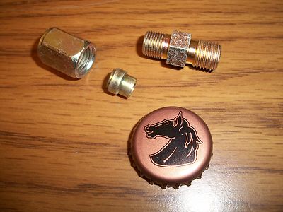 Straight pipe to tube adapter.Thread size .438 flareless to .125 pipe MS51819-3A