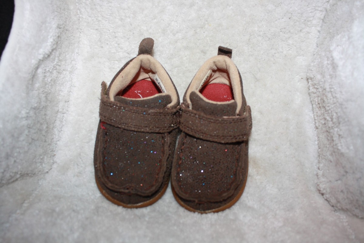TWISTED X Infant Size M Chocolate Shimmer Glitter (ICA0010