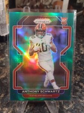 Anthony Schwartz 2021 Prizm Green Parallel Rookie. Cleveland Browns Parallel