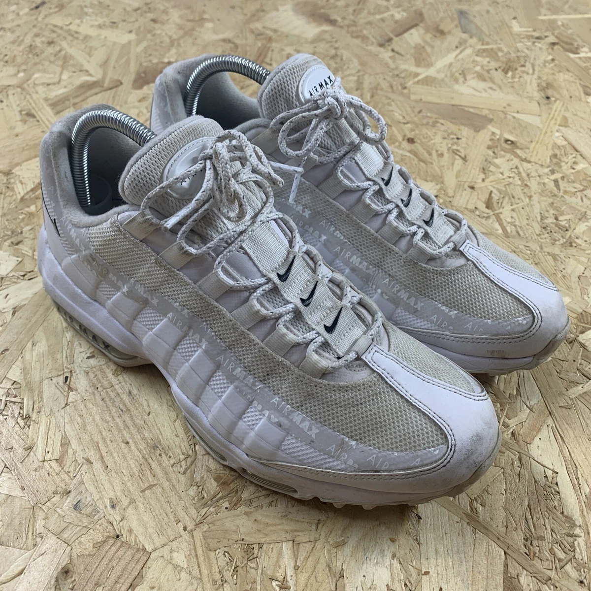 Nike Air Max 95 Reflective Stripe White Black Trainers Size UK 7 CW2645 100