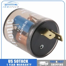 12V Flasher 2-Pin Variable Car LED Turn Signal Light Blinker Relay EF32 20 Amps