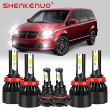 Per Dodge Grand Caravan 2011-2018 Bianco 6000k-6x Faro LED Lampadine Fendinebbia Alto Lo