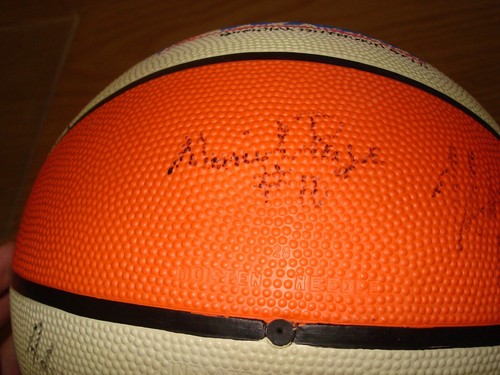 Baloncesto firmado por la WNBA 1998 Washington Mystics Nikki McCray/Santos de Oliveira + - Imagen 11 de 12