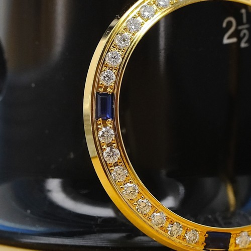 DIAMOND BEZEL FOR ROLEX LADIES DATEJUST 26MM TWO TONE 6917 69173 QUICKSET WATCH - Picture 2 of 8