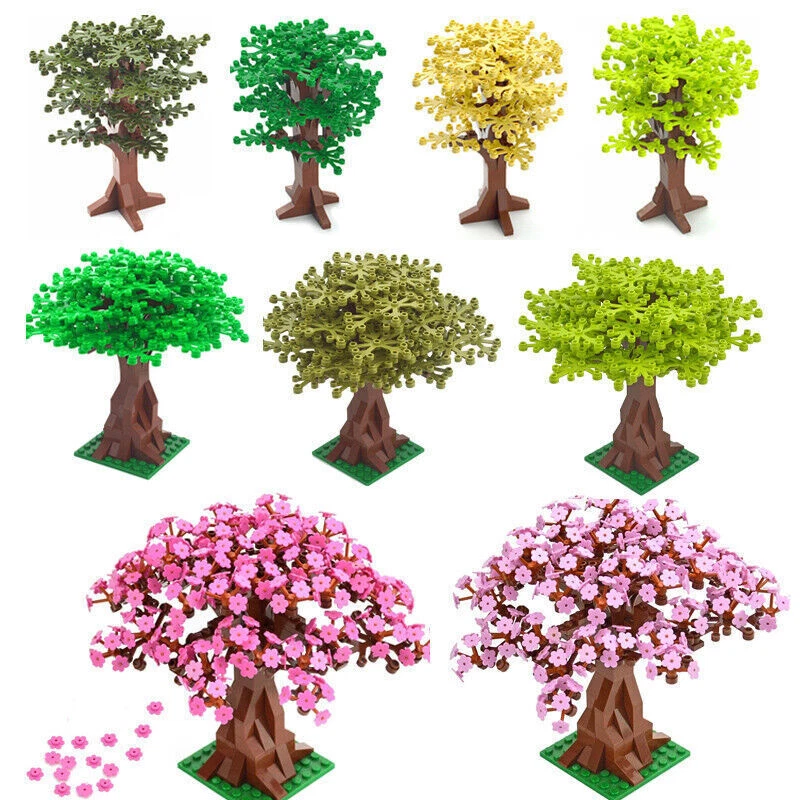 Tree Pine Palm Spruce Cedar Cherry Bloom Bush Christmas Building Block for LEGO - Image 4 of 4