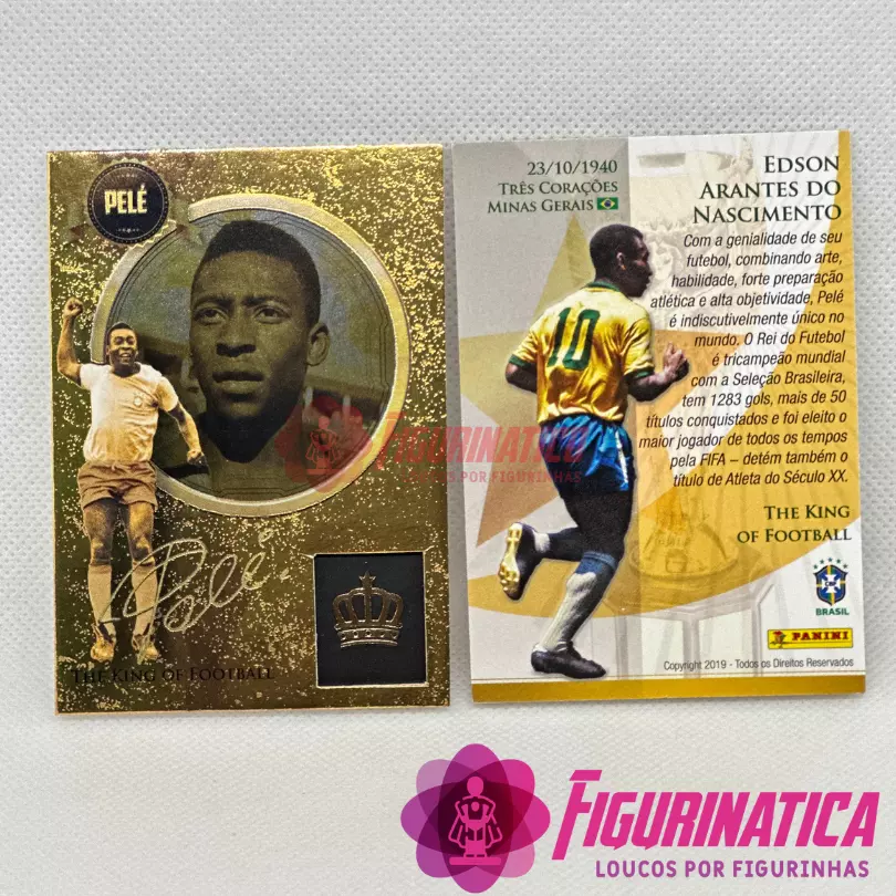 CARD PELE 2019 BRAZIL - THE KING OF FOOTBALL PRINTED AUTOGRAPH