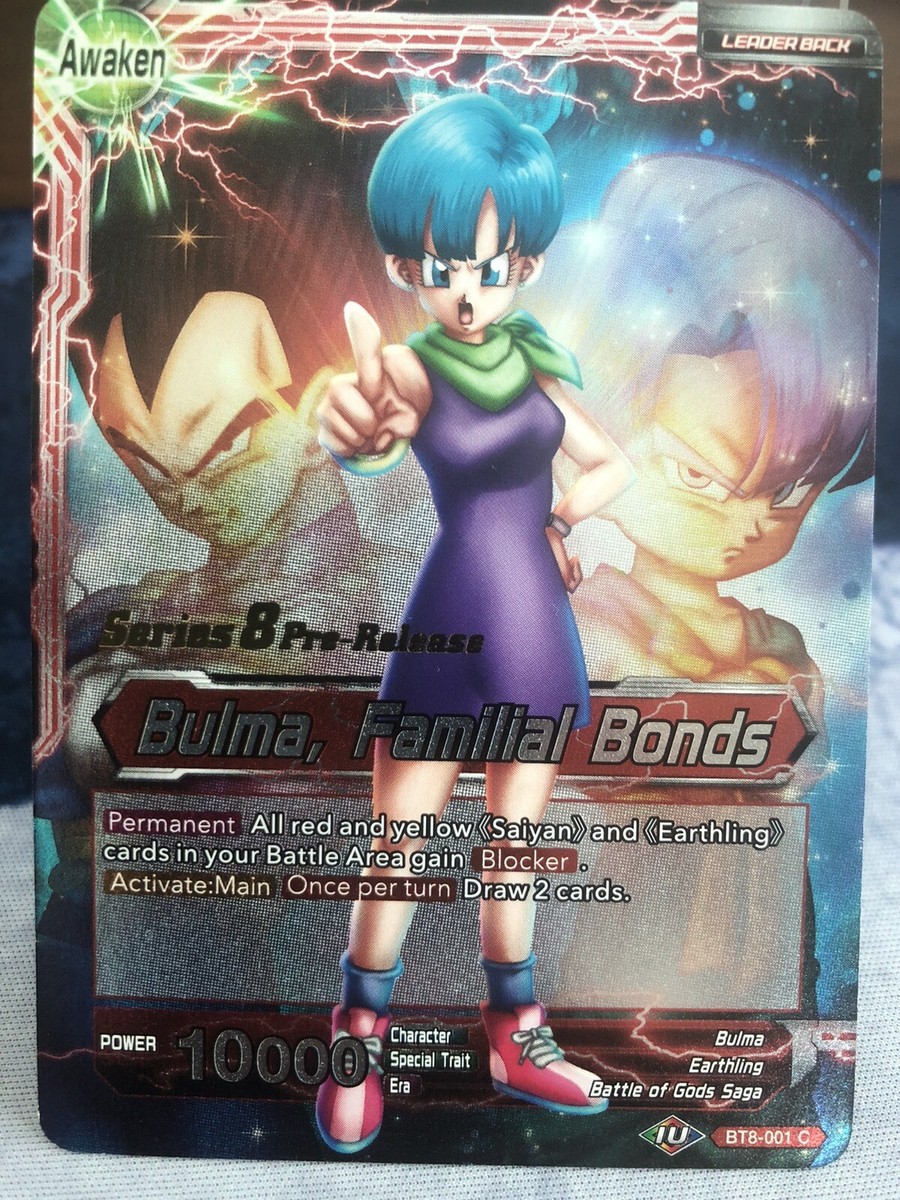 Dragon Ball Super Card Game- Bulma, Familial Bonds Pre-release