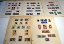 OLD TIME COLLECTION 99 VINTAGE UNION OF SOUTH AFRICA  POSTAGE STAMPS HINGED