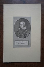JOHN IV KING OF THE PORTRAIT. engraving 18 eme.