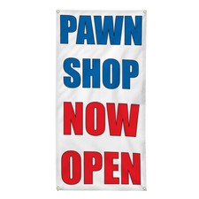 Vertical Vinyl Banner Multiple Sizes Pawn Shop Now Open D Business Outdoor