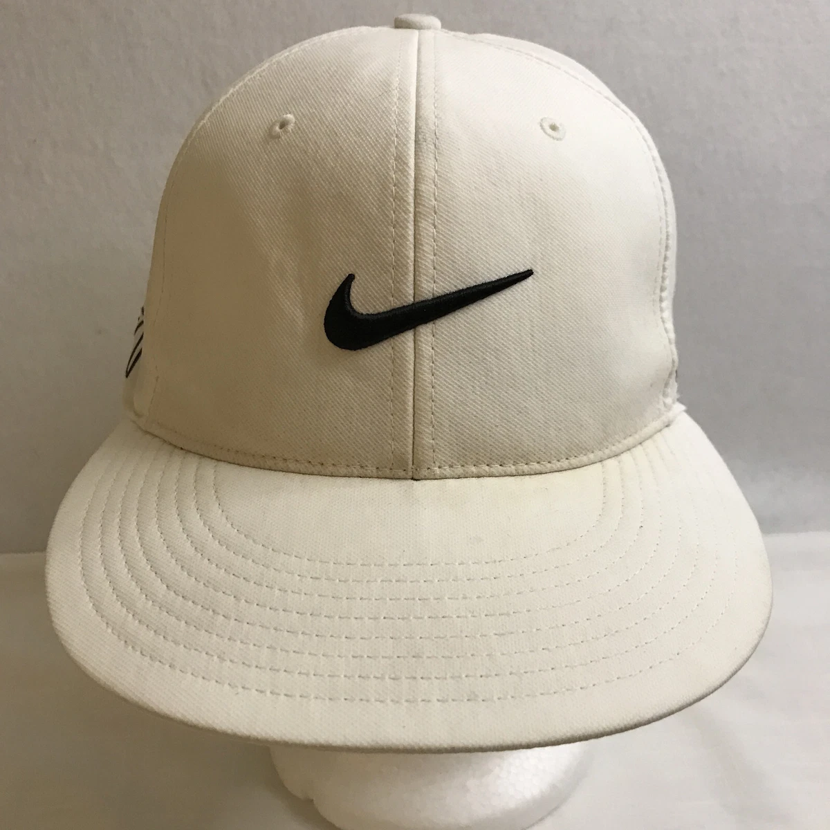 På kanten Bare gør Gæstfrihed Nike Golf Vapor RZN Fitted Hat Mens M/L Flexfit True Tour White Cap | eBay