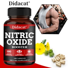 Nitric Oxide Booster Supplement Capsule– Promotes Nutrient Flow to Muscles&Heart