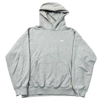 Levis Gold Tab Hoodie Regular Pullover Sweatshirt Grau Herren Small