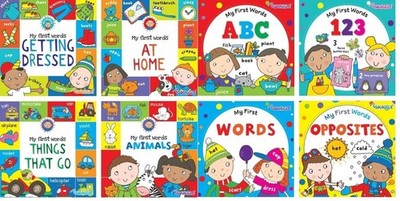 Toddlers Early Learning Books First Learners Words Boards 4 or 8 pack