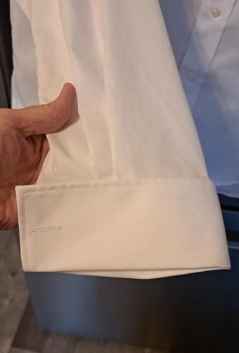 Black Label Lauren Ralph Lauren White Dress Shirt Office Event 2XL French Cuffs - Picture 2 of 7