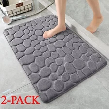 Memory Foam Bath Rug Bathroom Floor Shower Mat Carpet Non-slip Soft Absorbent