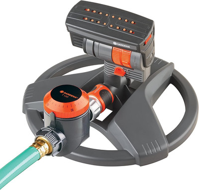 Zoommaxx Adjustable Sprinkler with Timer for 2300 Sq Ft Garden