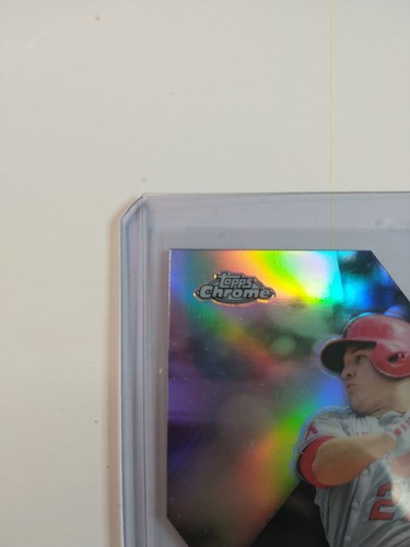 2020 Topps Chrome Wins Above Replacement Mike Trout #DOD-1 LA Angels Die-Cut - Bild 2 von 6