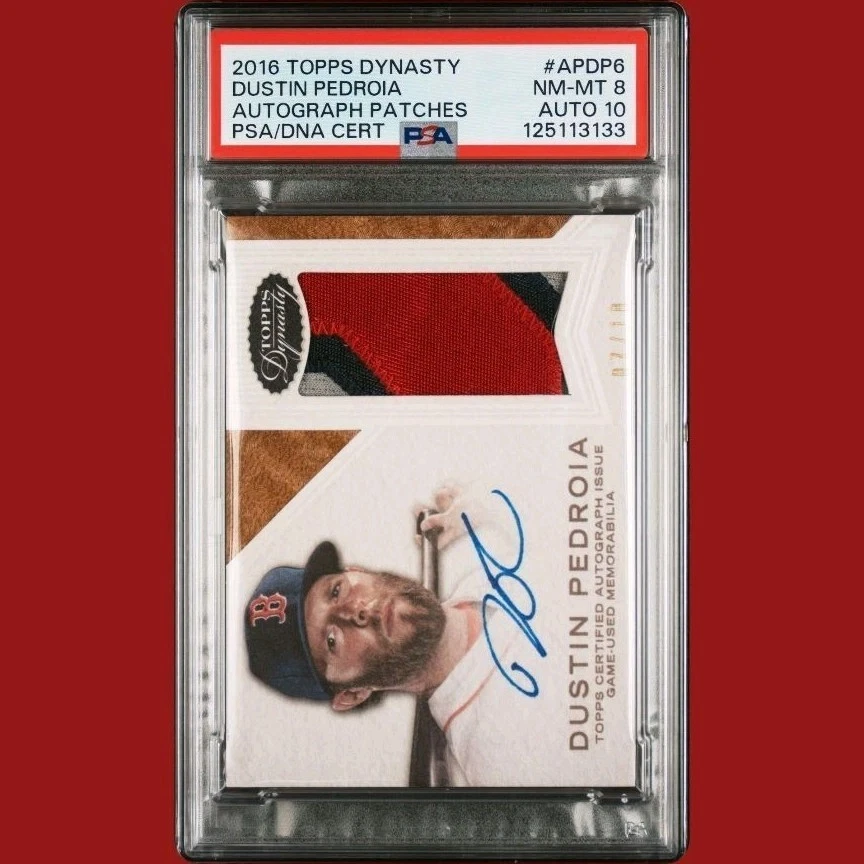 Dustin Pedroia Professional Sports Authenticator (PSA) Baseball