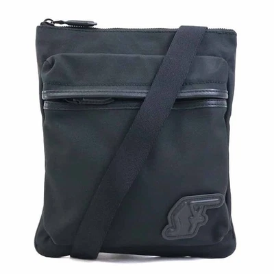 Authentique sac à bandoulière Salvatore Ferragamo en nylon noir - h31735n - Photo 1/4