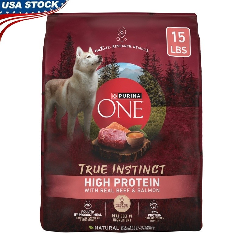 W/ Real Beef Salmon Bone Broth Vitamins Nutrients 15lb