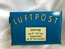 Briefkasten Spardose Postsparkasse DBGM Luftpost Sparbüchse  50er mit Schlüssel