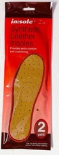 6 pairs Synthetic Leather INSOLE Shoe Insert Pads Comfort Cushioning UNISEX S012