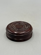 Antique Chinese Rosewood Hongmu Vase Box Pot Lid  Scholar Desk Accessory 2 1/2''