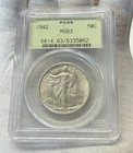 1942 Walking Liberty Half Dollar PCGS MS 63 OGH Old Green Holder