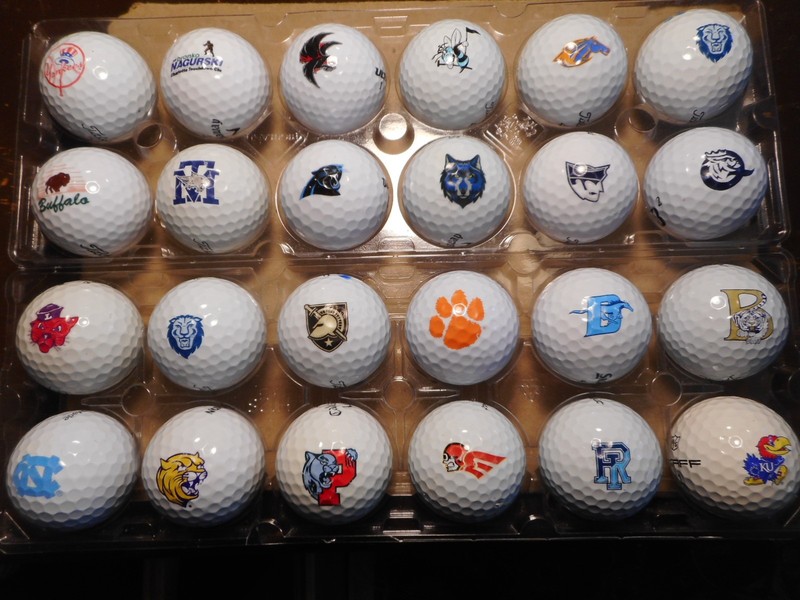 24 Pro & College Sports Logo Mint 5A Used Golf Balls