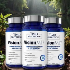 3 Pack 1MD Nutrition Vision MD Eye Vitamin CARMIS Formula   30 Softgels  USA