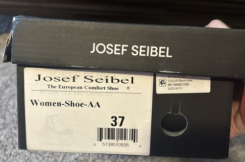 Stivaletti Josef Seibel 07709133100 in pelle nera Caren 09 con zip taglia EU 37 US 6,5 donna - Foto 12 di 12