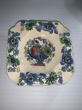 Vtg. Mason's Regency Plantation Colonial 3 1/2" Square Ashtray.made in England
