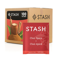 Tea Chai Spice Black Tea, Box of 100 Tea Bags