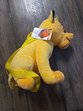Fast Forward Plush Backpack - Disney Lion King - Simba 14" Soft Doll Toy Bag NEW