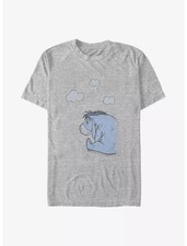Disney Winnie The Pooh Cloudy Eeyore T-Shirt Sport Gray