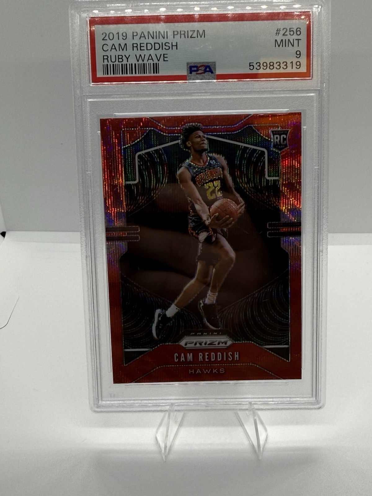 2019-20 Panini Prizm - Rookie Cam Reddish #256 Ruby Wave Prizm (RC)