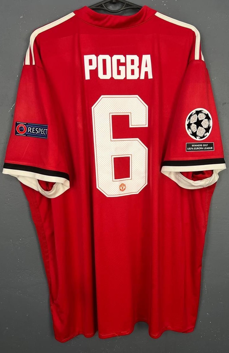 POGBA #6 MENS FC MANCHESTER UNITED 2017/2018 SOCCER FOOTBALL SHIRT SIZE 3XL XXXL