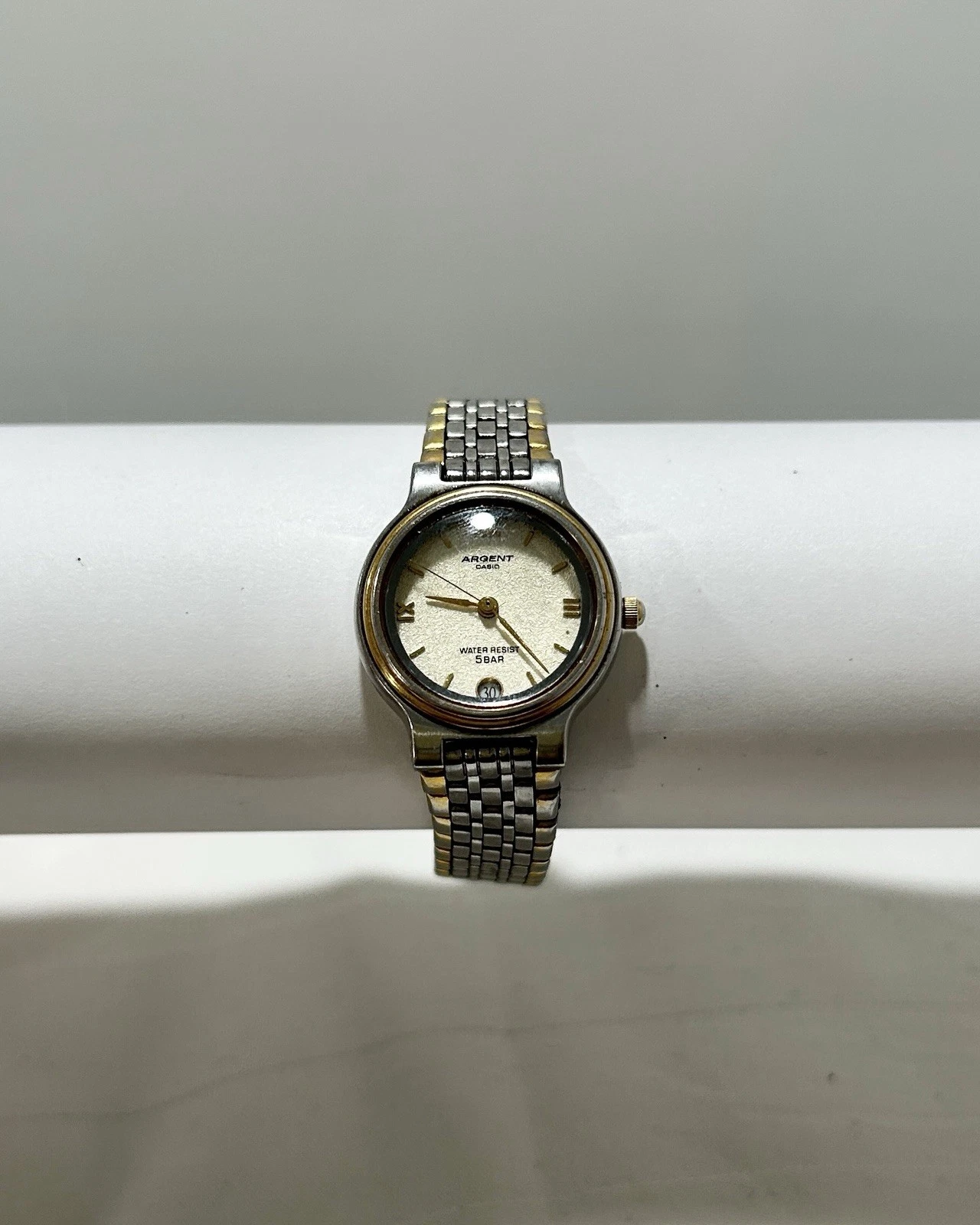 CASIO Argent LTW-61 Silver Tone Analog Quartz Women Vintage Watch W62 *TICKING