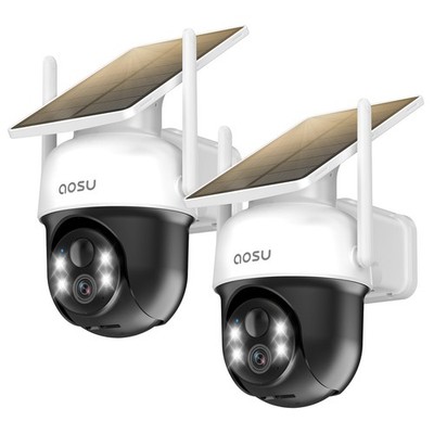aosu Solar Camera Outdoor Wireless - 100 Wire-Free Outdoor Security Camera Wi...