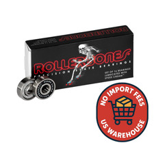 16x Bones Rollerbones Precision Skate Bearings 8mm Roller Derby Outdoor Rink