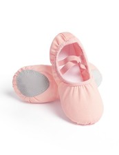 Ballet Shoes for Girls/Boys, Canvas Dance Soft Sole Yoga 1.5 Big Kid, Pink