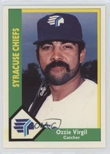 1990 CMC AAA Syracuse Chiefs Green Back Ozzie Virgil #22 0q3