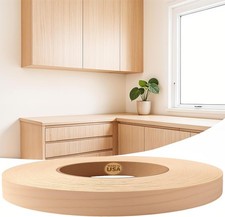 Maple 1/2" x 50' Preglued Flexible Wood Veneer Edge Banding Roll