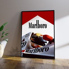 Marlboro F1 Poster│A1, A2, A3, A4, │High Quality Framed Print
