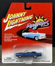 Johnny Lightning Ragtops 1967 Plymouth Gtx Convertible Blue 2003
